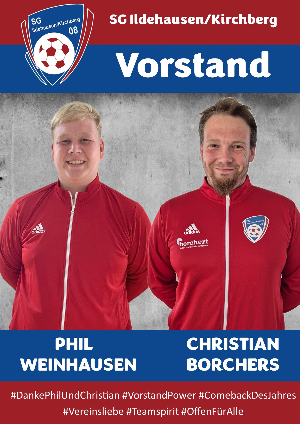 Danke an unseren Vorstand – Phil und Christian!